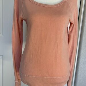 James Perse Coral Long Sleeve Top